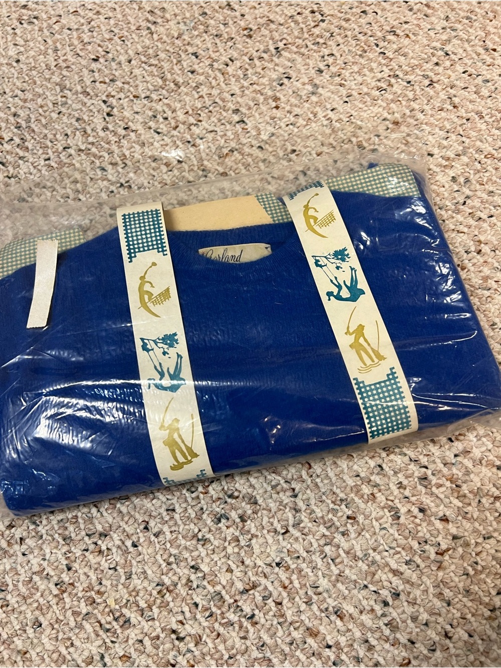 Vintage Wool sweater by Garland Royal blue